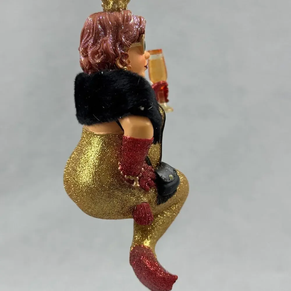 December Diamonds Miss Champagne Mermaid Retired Hard to Find Ornament 2006